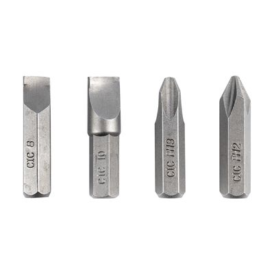 Impact Driver Insert Bits 4pc 5/16' Ph2/ph3/sl8mm/sl10mm